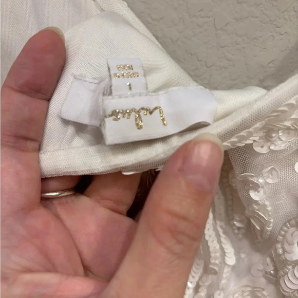 NWOT‎ Lulus Truly Dedicated Ivory Shiny Sequin Sleeveless Maxi Dress - Picture 7 of 11